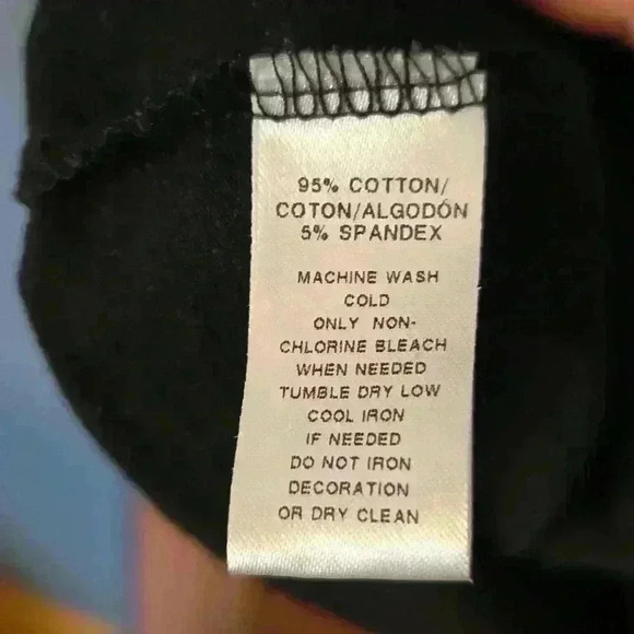 Black Scoop-Neck Tee - Picture 4 of 5